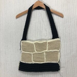 Crochet Shoulder Bag Knit Granny Square Tote Bag‎ Handmade Purse